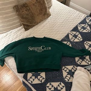 Vintage Style Green Sweatshirt